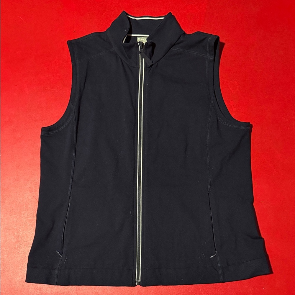 Talbots Navy Sleeveless Vest